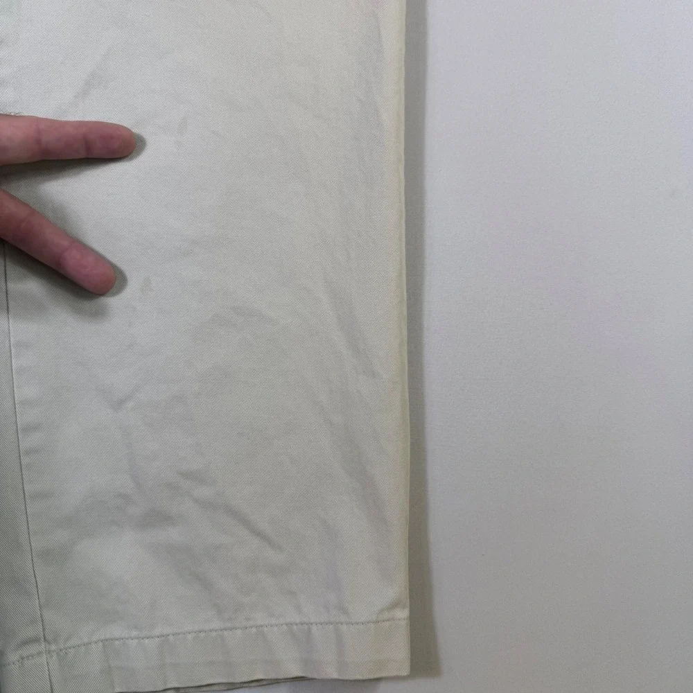 VTG Polo Ralph Lauren Andrew Pants Mens 36x32 *Fits 34x31 Beige Double Pleated